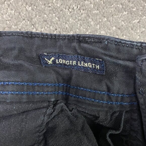 American Eagle Extreme Flex Longer Length Cargo Shorts Mens 31 Faded Black Gray - Picture 6 of 12